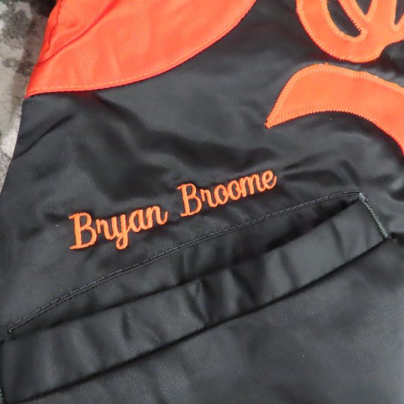 Vintage 80's 90's Authentic Starter Baltimore Orioles Lined Satin Bomber Jacket - Picture 4 of 7